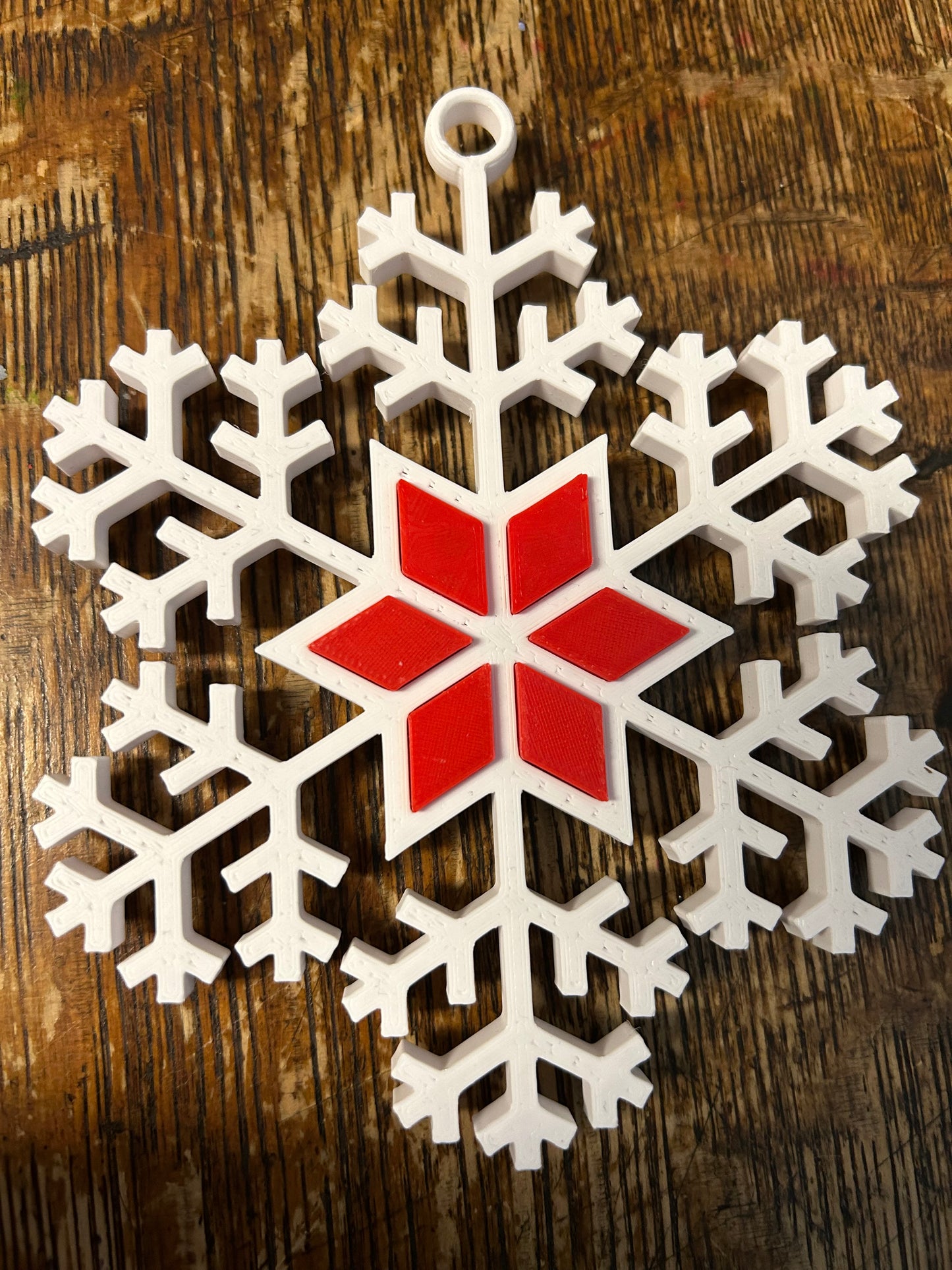 Holly and Berries Snowflake Ornament